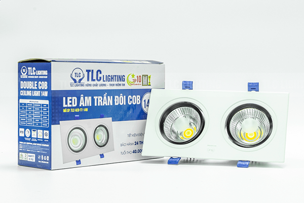 Đèn âm trần đôi COB 14W TLC