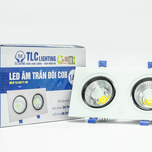 Đèn âm trần TLC đôi COB 14W