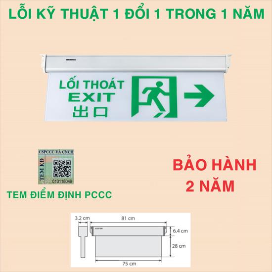 Đèn exit lối thoát 1 mặt Ketom KT700