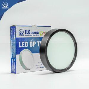 Đèn LED ốp trần TLC 18W tròn vỏ đen 