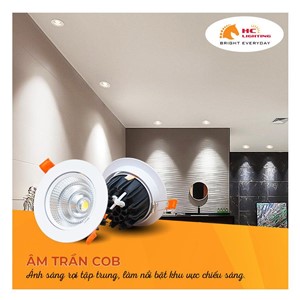 ĐÈN ÂM TRẦN HC COB 20W 