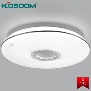 Đèn LED ốp trần Kosoom đổi màu 24W hoa mẫu đơn OP-KS-TD-24-DM 