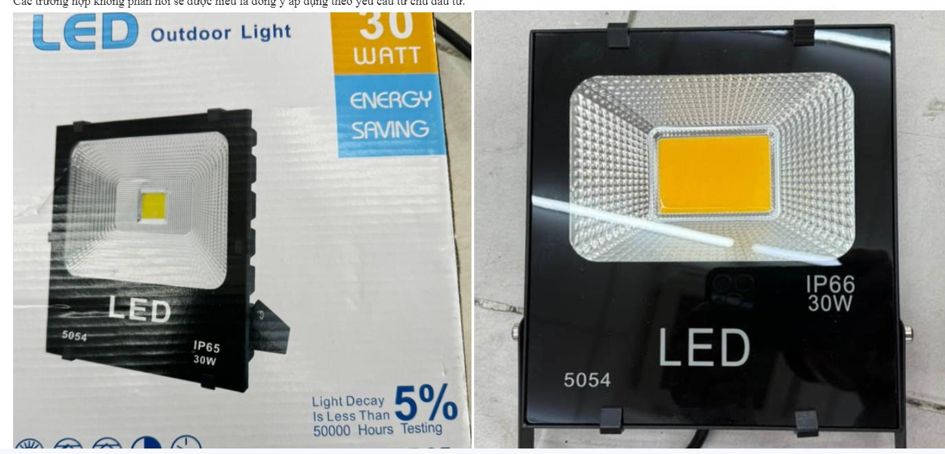 Đèn led pha ánh sáng trung tính 20W