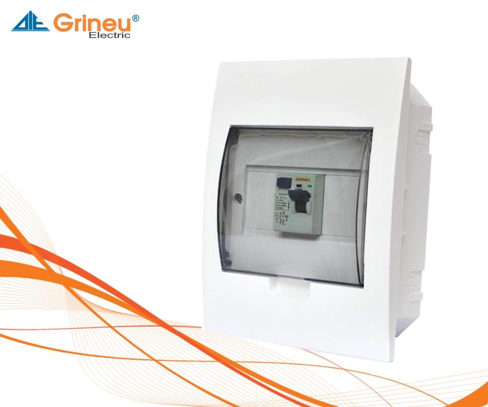 Tủ điện nhựa âm tường GPL 3/6 Grineu