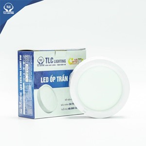 Đèn led ốp trần TLC 6w tròn vỏ trắng 