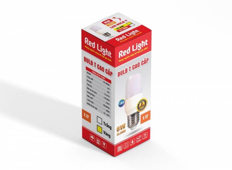 Bóng trụ cao cấp Redlight 8w