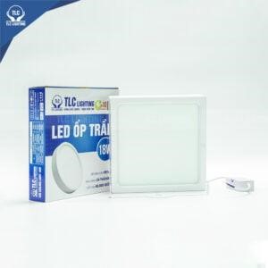 Đèn LED ốp trần TLC 12W vuông vỏ trắng 