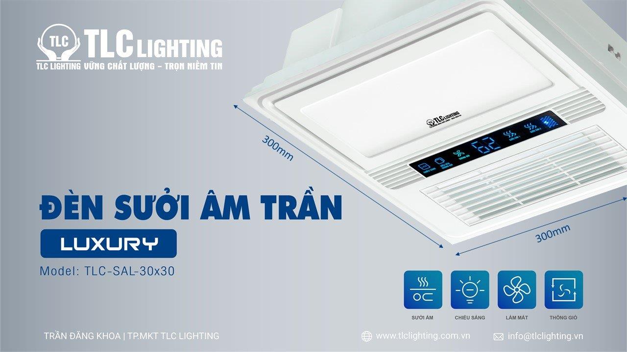 Quạt sưởi Gốm âm trần  TLC 300×300