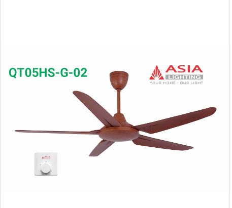 Quạt Trần ASIA  QT05HS-G-01 gỗ tự nhiên